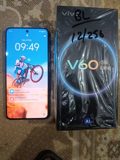 Vivo V60 Lite 5G 12/256 as brand new