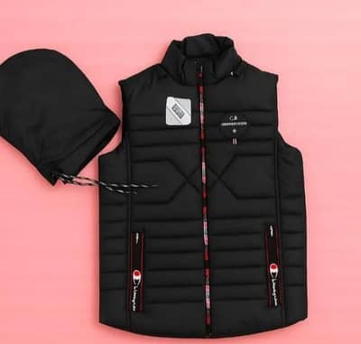 1 Pc Men's Parachute Printed Sleeveless Jacket