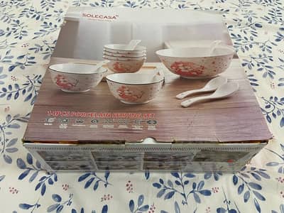 14 Pcs Ceramic Soup Bowl Set