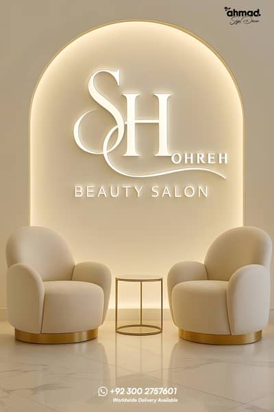 Beauty Salon & Aesthetics Clinics Decor with 3D Acrylic Signage Board