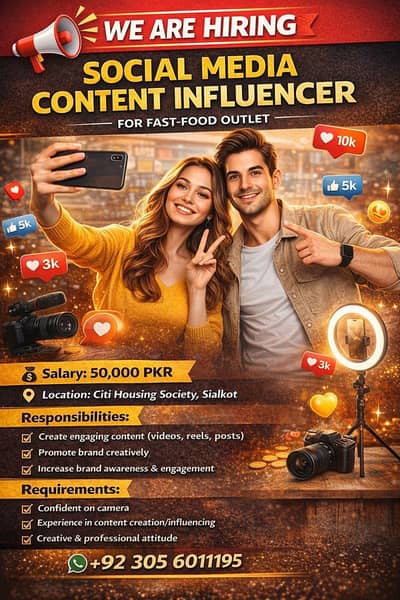 Social Media Content/Vediographic Creator