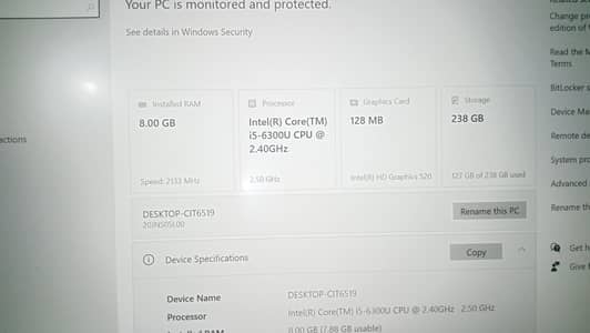 thinkpad Core i5 6 gen