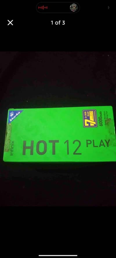hot 12 play 4/64 complete Saman call and Whatsapp only 03121199383