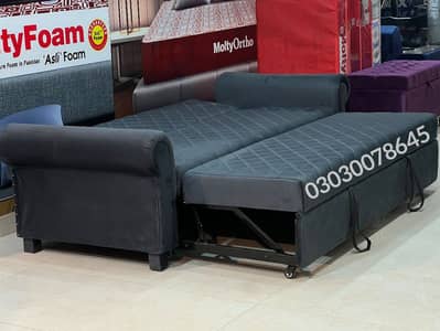 sofa cum bed (2in1)(sofa +bed)(Molty foam )(10 years warranty )