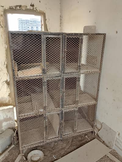Strong Iron Cage for Birds/Pigeons (6 Portions)