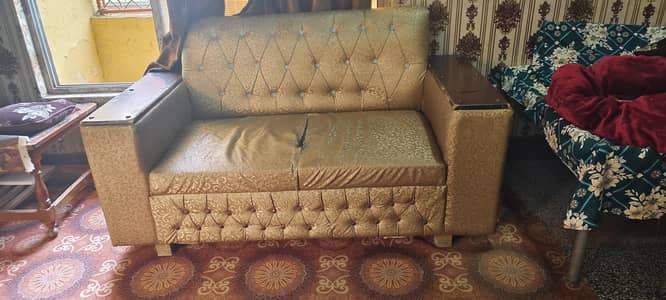 sofa 5 seat. and bed original woods.