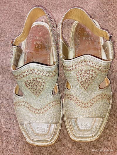 Zari Chappal Original Karhai Original Durable Sole