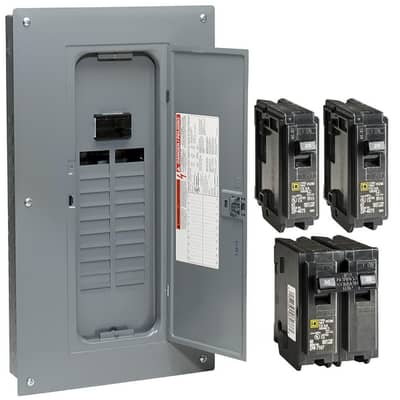 NEW Square D Homeline 100A 20/40 Circuit Electrical Panel Value Pack