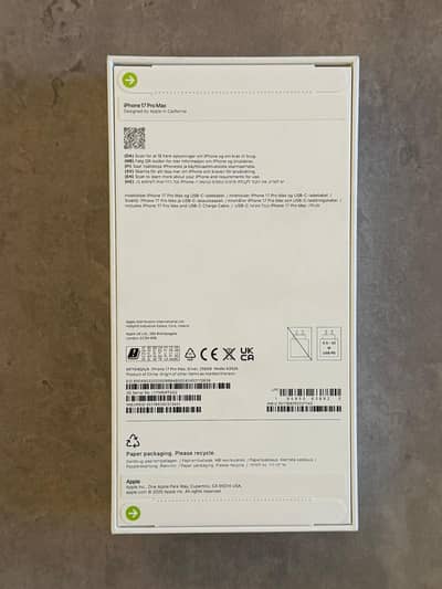 Iphone 17 pro max 256 gb, UK model ( Box Packed)