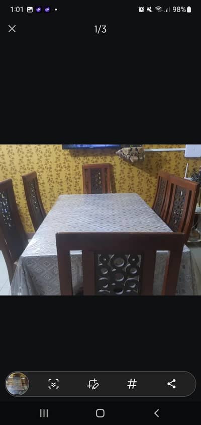 dining table with gorilla glass  fire resistant