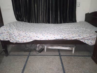 Single bed with mattress