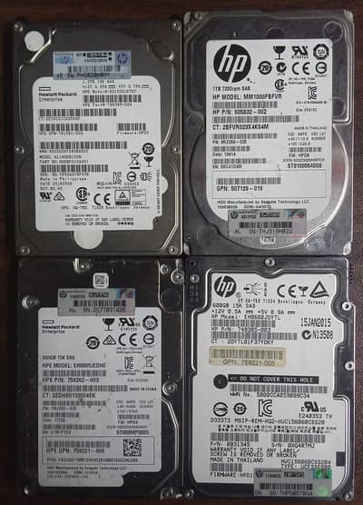 HP & Seagate Exos Enterprise 2.5" SATA Hard Drives - 1TB & 2TB