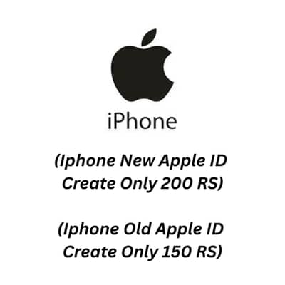 Iphone New Apple ID Create Only 200 RS