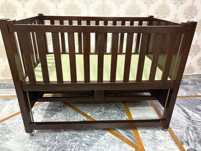 Baby wooden cot