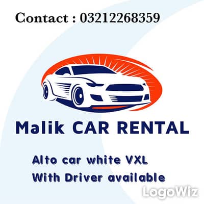 Drop to drop car available alto car available for rent with driver