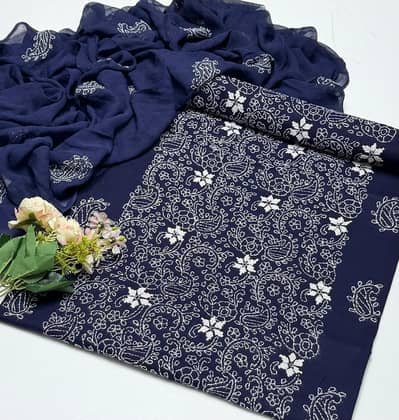 Fabric: Pure Lawn Handmade jall 3pc Dress