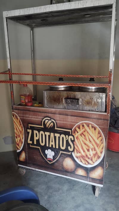 French fries Stall with complete Saman