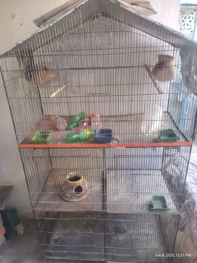 Strong Iron Cage for Birds pigeons (5 portions