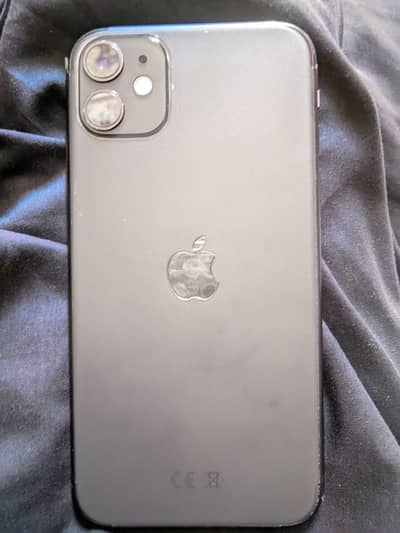 iPhone 11 64GB non-pta used (original front glass broken & 72%battery)