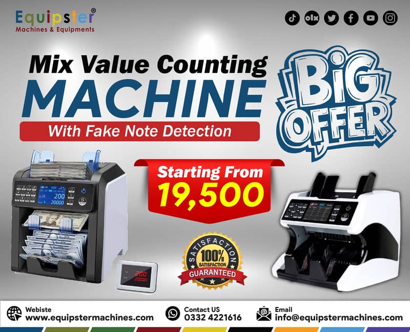 counting machine with fake note detection, value counting, batch,add 0