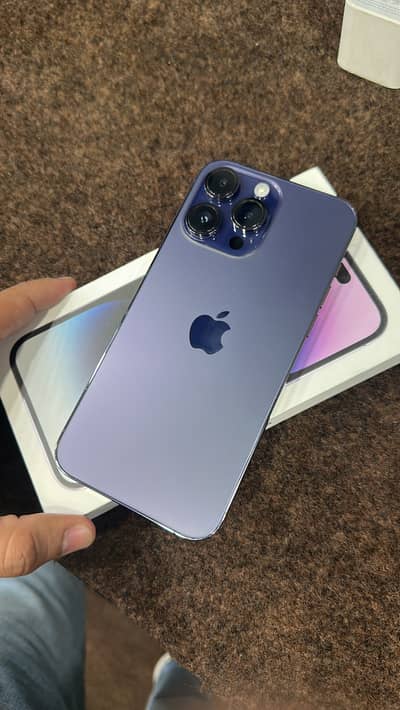 Iphone 14pro max 128gb complete box jv 10by10 03/20/550/93/20