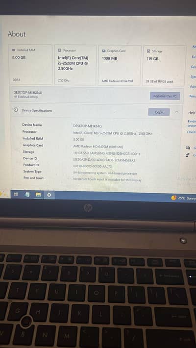 HP Elite Book. battery timing is good.