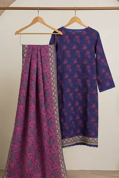 3Pcs women’s unstitched printed suit