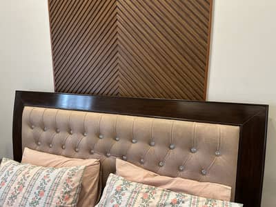 Bed without mattress