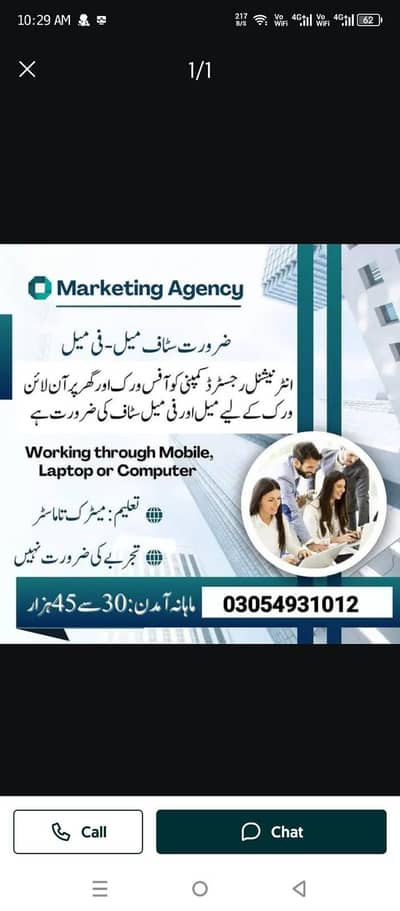 Full time, part time, Home based online work