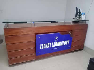 Reception Counter and phlebotomy table