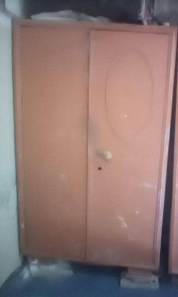 2 door iron mazboot almari for sell or exchange from fridge