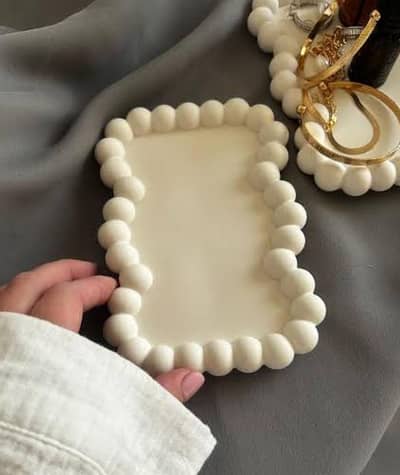 Rectangle Concrete Beautiful Tray