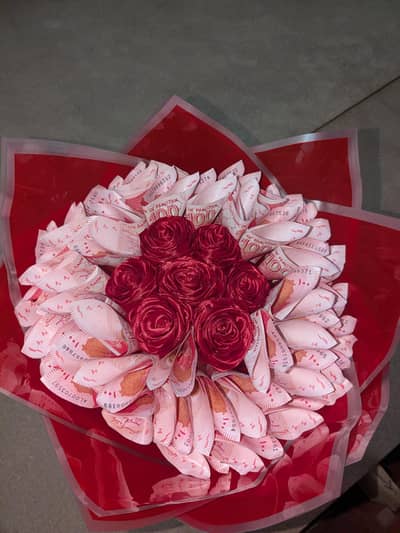 50 real 100Rs notes used 5000RS bouquet  best gift for wedding