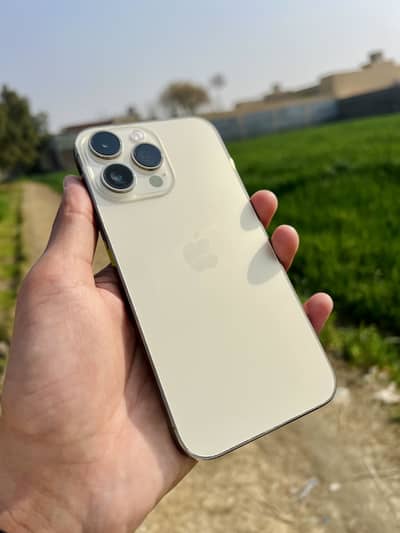 14 pro max, Golden, Only Back change, Chance phone