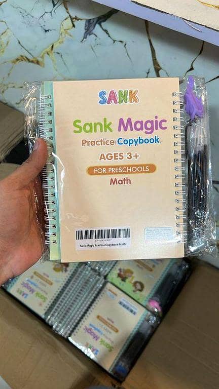 Sank Magic Practice Copybook – Reusable Math Book for Kids (Ages 3+)