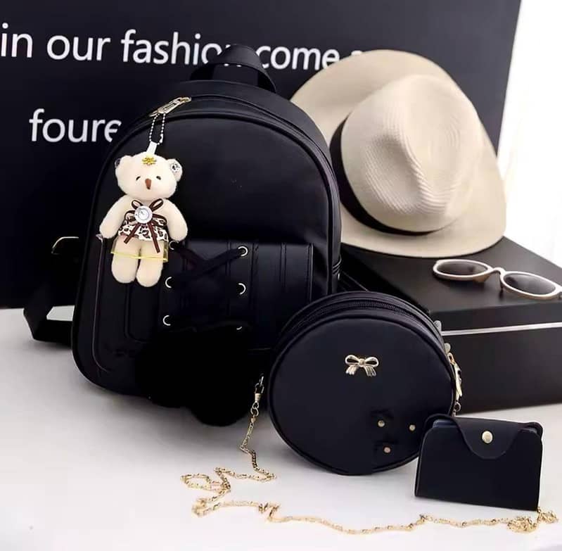 3 Psc Nylon Backpack Set 2