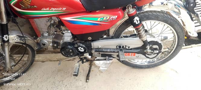 Honda 70 bike for sale  model 2008 Punjab Jhelum number