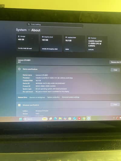 LENOVO-G70-80 Core i7