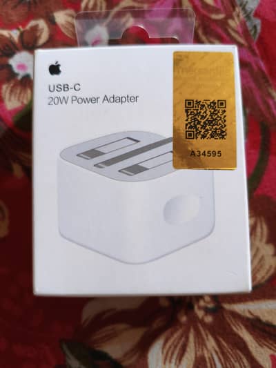 I phone original box pack charger and usb