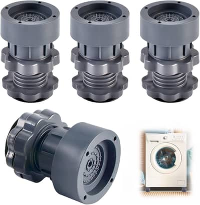 4 Pcs Adjustable Washing Machine Vibration Foot Pads Anti Slip Noise