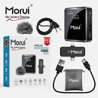 Morui ×10 4in1 Wirless mic For mobile n DSLR