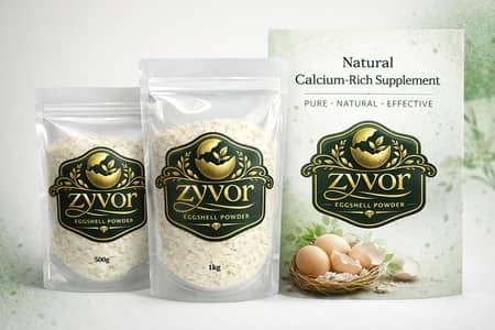 Zyvor Eggshell Powder – Pure & Natural Calcium