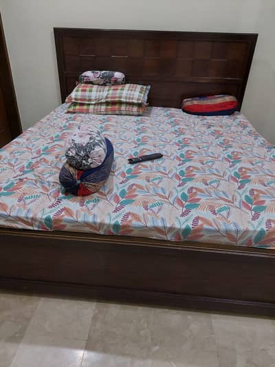 Bed without mattress