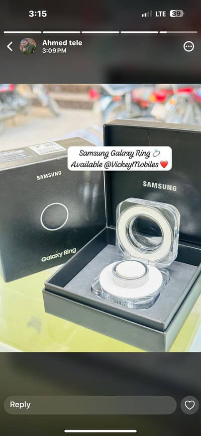 Samsung ring size 13 silver colour brand new