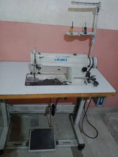 JUKI Industrial Sewing Machine with Table & Motor — Ready to Use