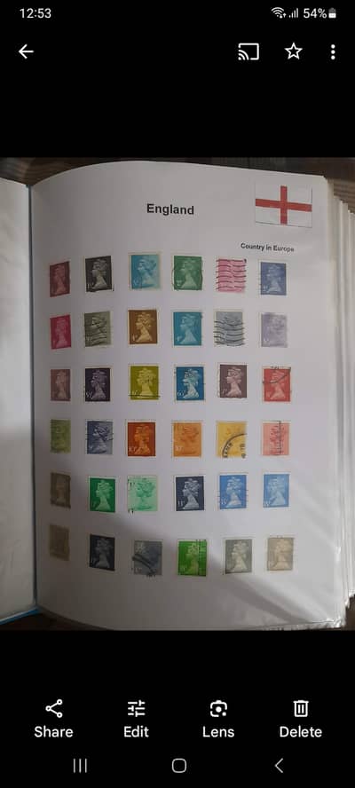 World Vintage Stamp Collection Album
