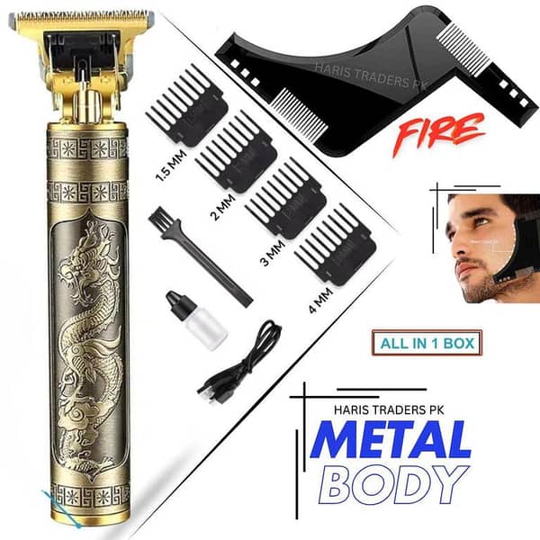 Original Vintage T9 Electric Cordless Hair Cutting Machine for Men – Clipper, Trimmer, Beard Grooming