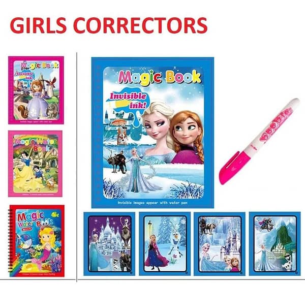 Children's Early Education Toys: Magical Water Drawing Book with Pen (Montessori, Reusable Coloring Book)