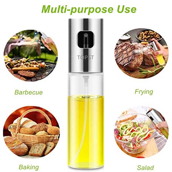 Hot Selling tanning oil bottle sprayer packaging Stainless Steel Olive Glass Spray Oil Sprayer For Cooking Camping
