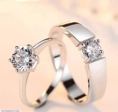 2 PCs couple valentines day gift rings with cash on delivery